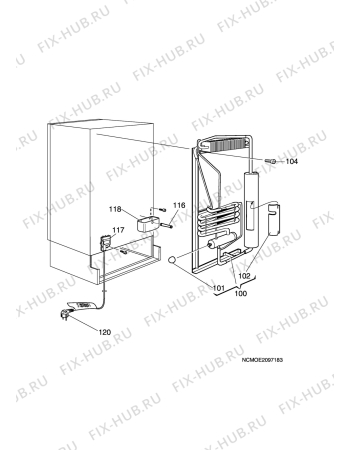 Взрыв-схема холодильника Sibir (N Sr) VCR-110KE - Схема узла C20 Cold, User manual E